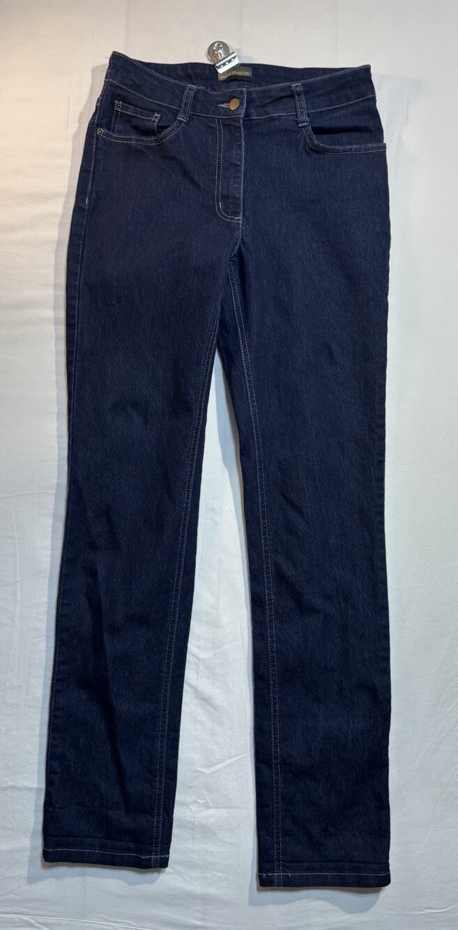 Apparel Collection Womens Jeans Size 4 Reg Dark Wash Straight Leg Stretch Denim